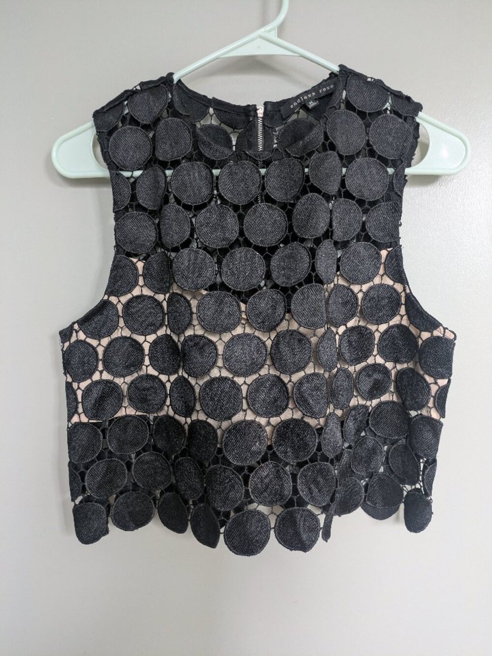 Endless Rose Going Out Top Black Polka Dot